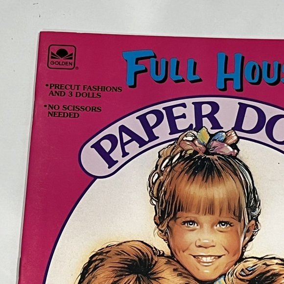 Vintage 1992 Full House TV Show Paper Doll Book Uncut D.J. Stephanie Michelle - Picture 3 of 13